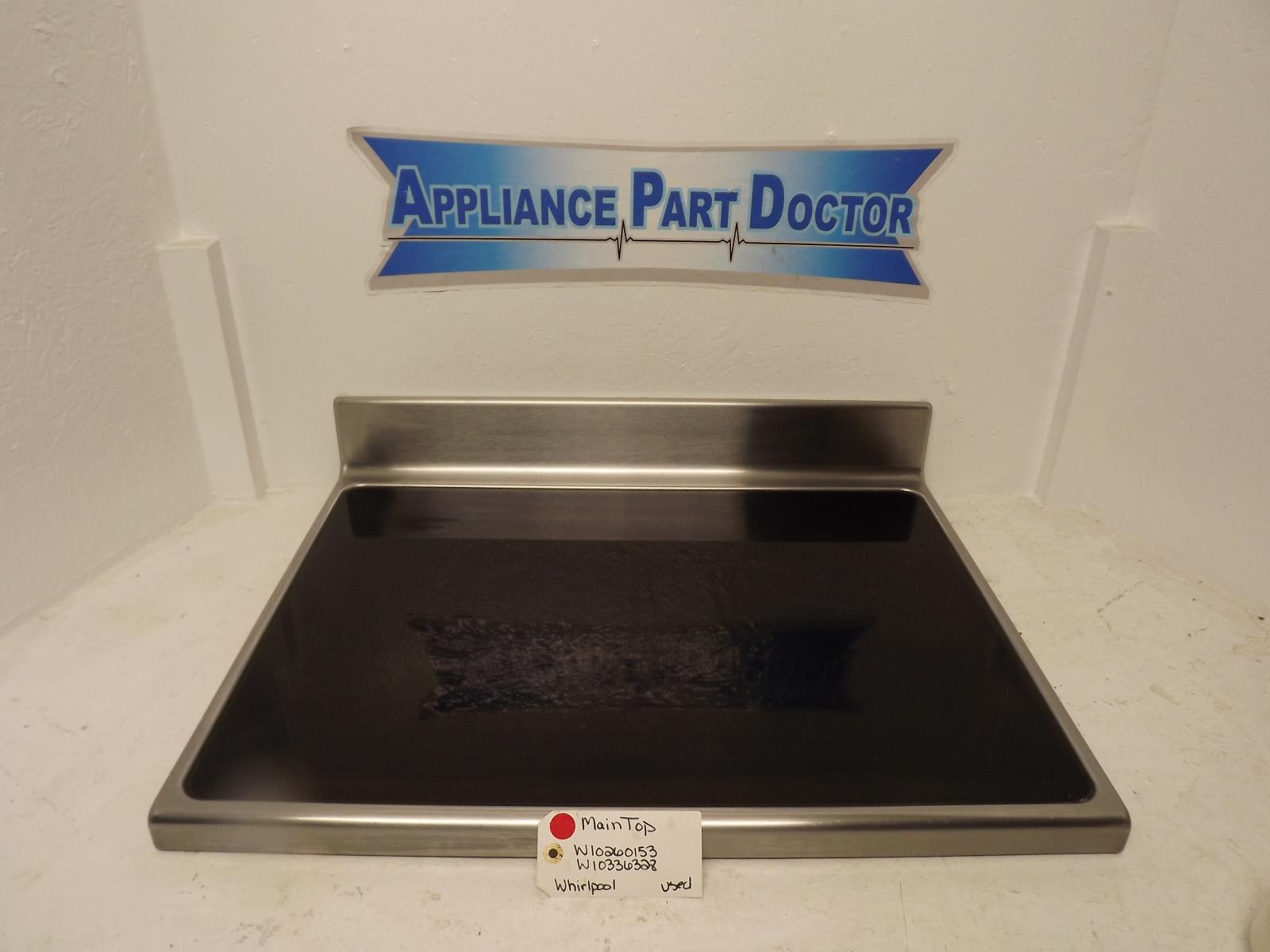 Whirlpool Range W10260153 W10336328 Main Top Used Whirlpool Range W10260153 W10336328 Main Top Used